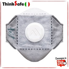 Mascherine FFP3 Pieghevoli al Carbonio con Valvola (10 Pz)