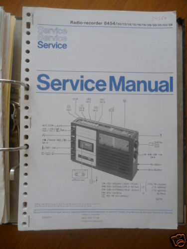 Service manual philips 8454 - philips,