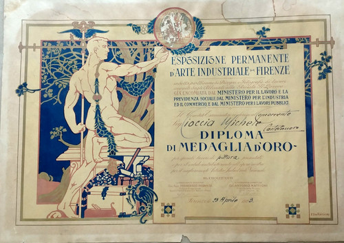 Diploma medaglia oro anno - diploma,