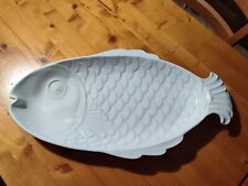 Piatto Pesce Grande in ceramica Bianca