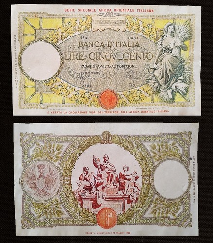 1938 500 lire - 1938,