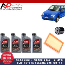 Kit tagliando Fiat 600 Seicento 900 0.9 FILTRI + 4 litri olio SELENIA 20K 10W40