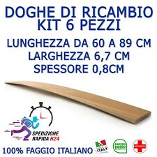 KIT 6 DOGHE DI RICAMBIO PER RETI LETTO IN LEGNO TUTTE LE MISURE-LARGHEZZA 6.7 cm