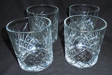 Whisky Clear Glass Tumblers x
