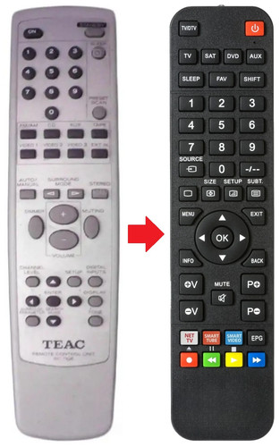 Telecomando adatto per teac - telecomando,