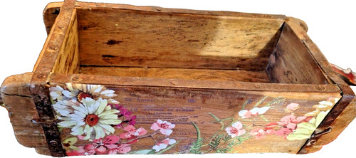Cassetta legno metallo epoca - cassetta,