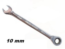 CHIAVE COMBINATA FISSA E CRICCHETTO REVERSIBILE 10 mm IN ACCIAIO CHROME VANADIUM