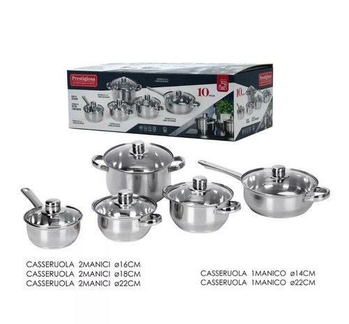 Set batteria pentole 10 - batteria, di