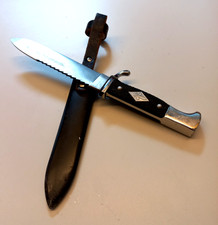 Coltello vintage SCOUT lama fissa con SAW anni 60-70, Germania
