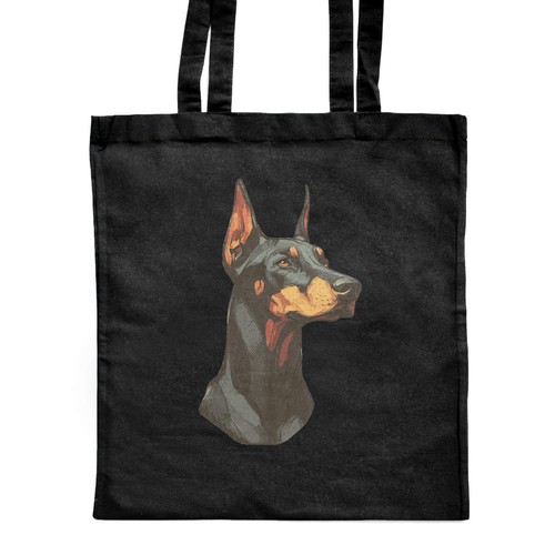 Doberman dog portrait borsa - 'doberman,