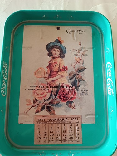 Vassoio coca cola calendario - coca-cola,