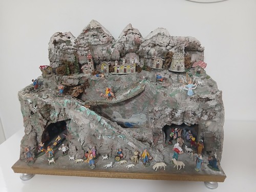 Presepe artigianale 60cm borgo - 60cm,