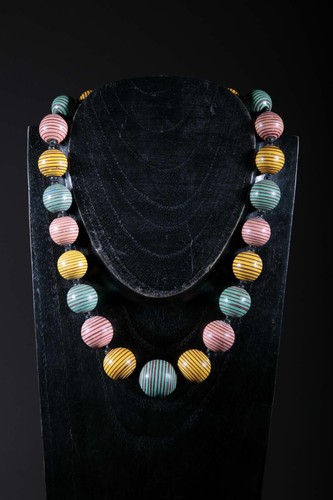 Collana perle terracotta - perle, in