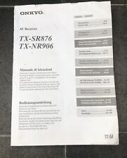 Onkyo Ricevitore AV TX-SR876