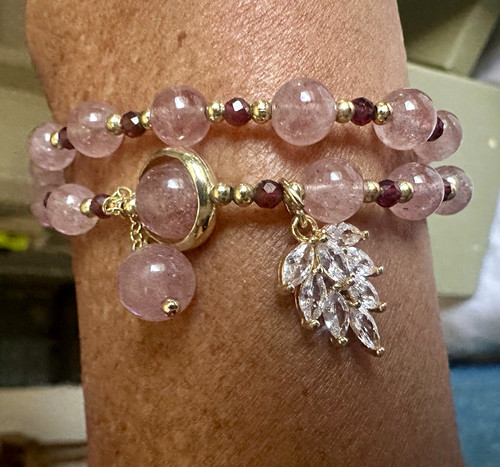 Bracciale jimmy cristallo rosa - cristallo,