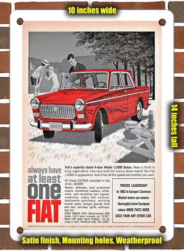 Insegna metallo fiat - in,