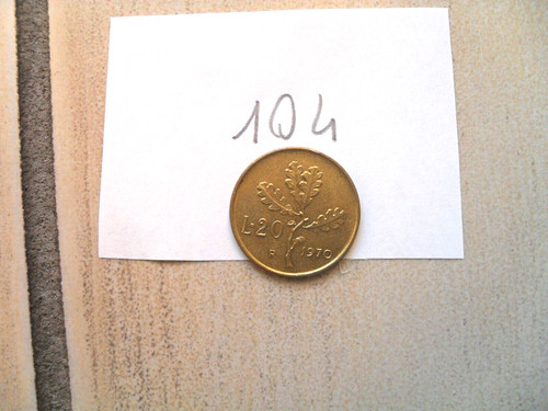Moneta lire italiane anno - lire,