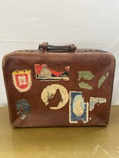 Valigia Pelle Viaggiata Epoca