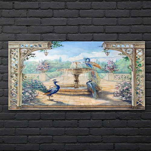 Quadro astratto fontana pavoni