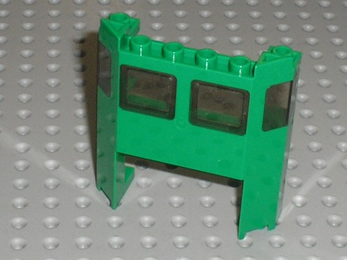 Lego train green front - green,