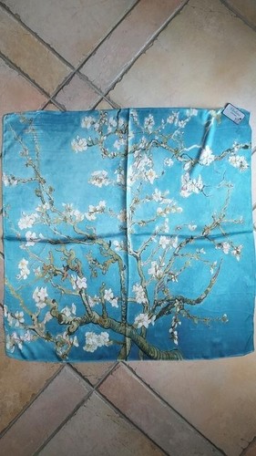 Foulard quadrato mandorlo - foulard,