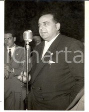 1956 ROMA Deputato poujadista Jean DAMASIO durante un comizio *Foto 14x18