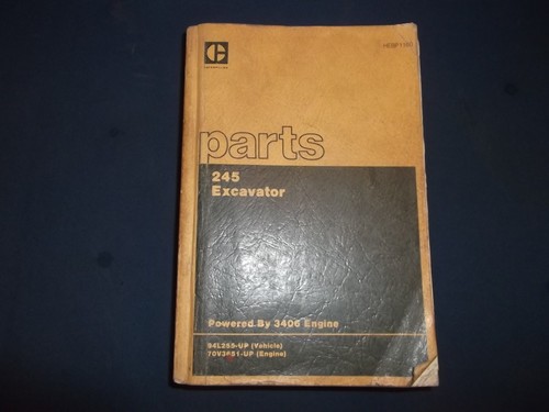 Manuale parti escavatore cat - parti,