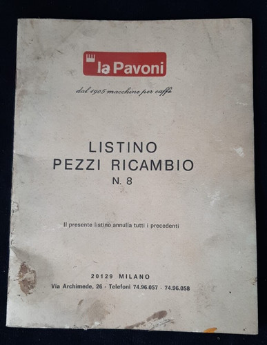 Pavoni listino pezzi di - pavoni,