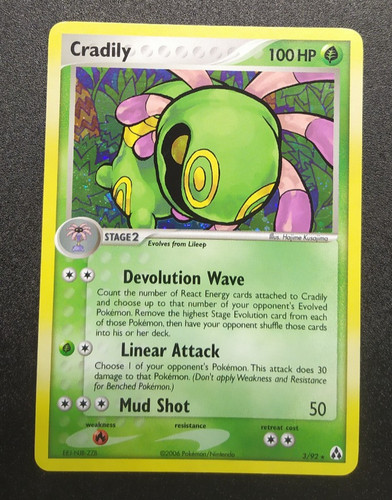 Cradily holo ex - 3/92,