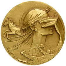 Medaglia Dorata 50 Anni di SISAL Sport Italia, 1946 - 1996, Autore A. Grilli