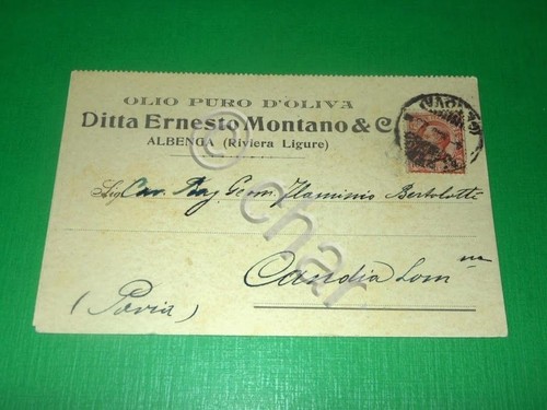 Cartolina pubblicità olio - olio, d'