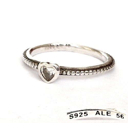 Anello pandora cuore - cuore, argento