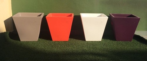 Vaso resina single quadrato - resina,