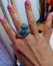 Anello in ottone e pietre dure