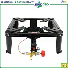Fornellone a Gas Butano Propano Accensione a Piezo 40 x 40 Cm - 7Kw