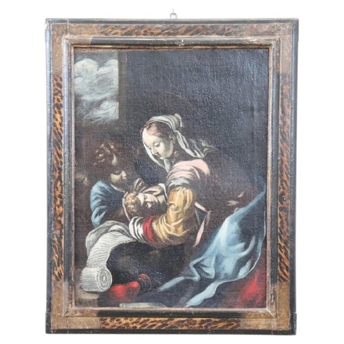 Madonna con bambino angelo - con,