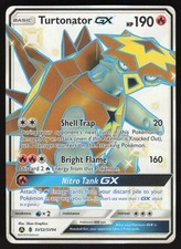 Turtonator GX SV52/SV94 Pokemon Hidden Fates Holo Full Art Card