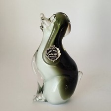 Statuina di cane in vetro sommerso - Maestri Vetrai - Murano (cod. 1216)