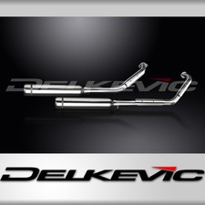 Suzuki VL800 Intruder 01-16 Scarico Completo 2-2 410mm Bull Nose Silenziatori Inox