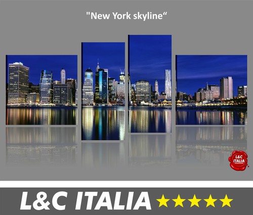 New york skyline 4 quadri - skyline,