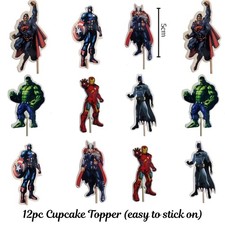 12 pezzi Avengers Cake Toppers