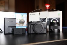 Canon EOS M3 + EF-M 15-45 + 2 Batteries, Excellent Condition Photography Kit