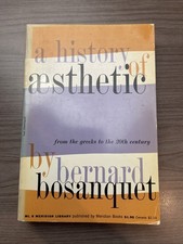 A History of Æsthetic by Bernard Bosanquet (Meridian, 1957)