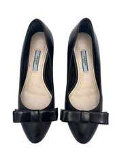 Prada Ballerine Scarpe Pelle Nere Italy 35,5 Shoes Tacco Luxury Sandals Woman