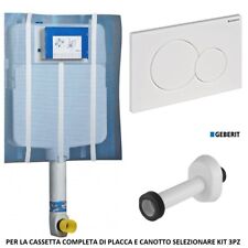 CASSETTA INCASSO GEBERIT SIGMA 8 109.790 CON PLACCA 115.700 E CANOTTO COMPLETA