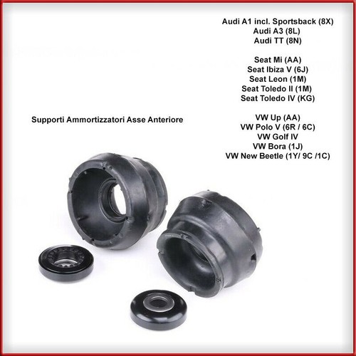 Kit supporti ammortizzatori - kit,