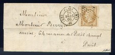 Rare lettre locale de Paris (