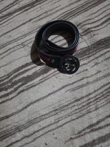 Gucci cintura uomo pelle nera