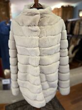 Giacca Pelliccia Cincilla Rex Tinta Nocciola