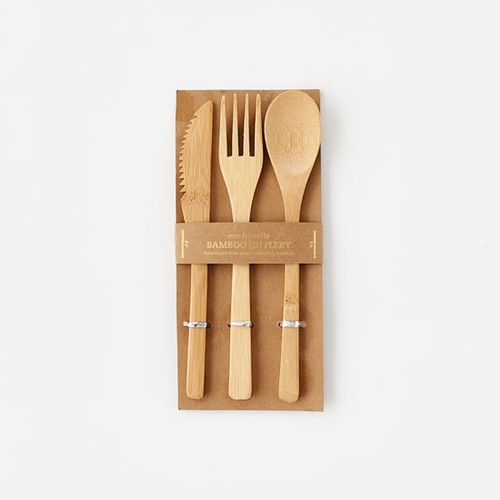 Posate bambù set - set, 3